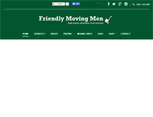 Tablet Screenshot of friendlymovingmen.com.au